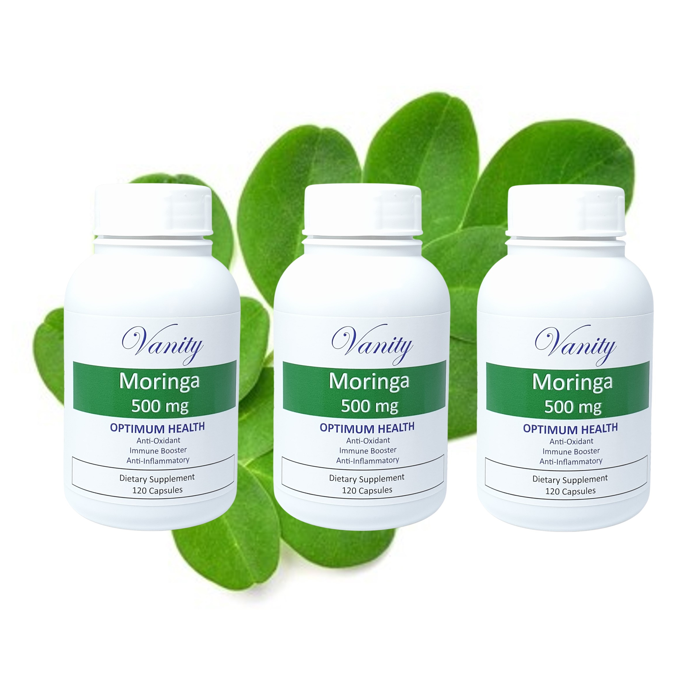 Moringa 500 mg-3 Bottles Package